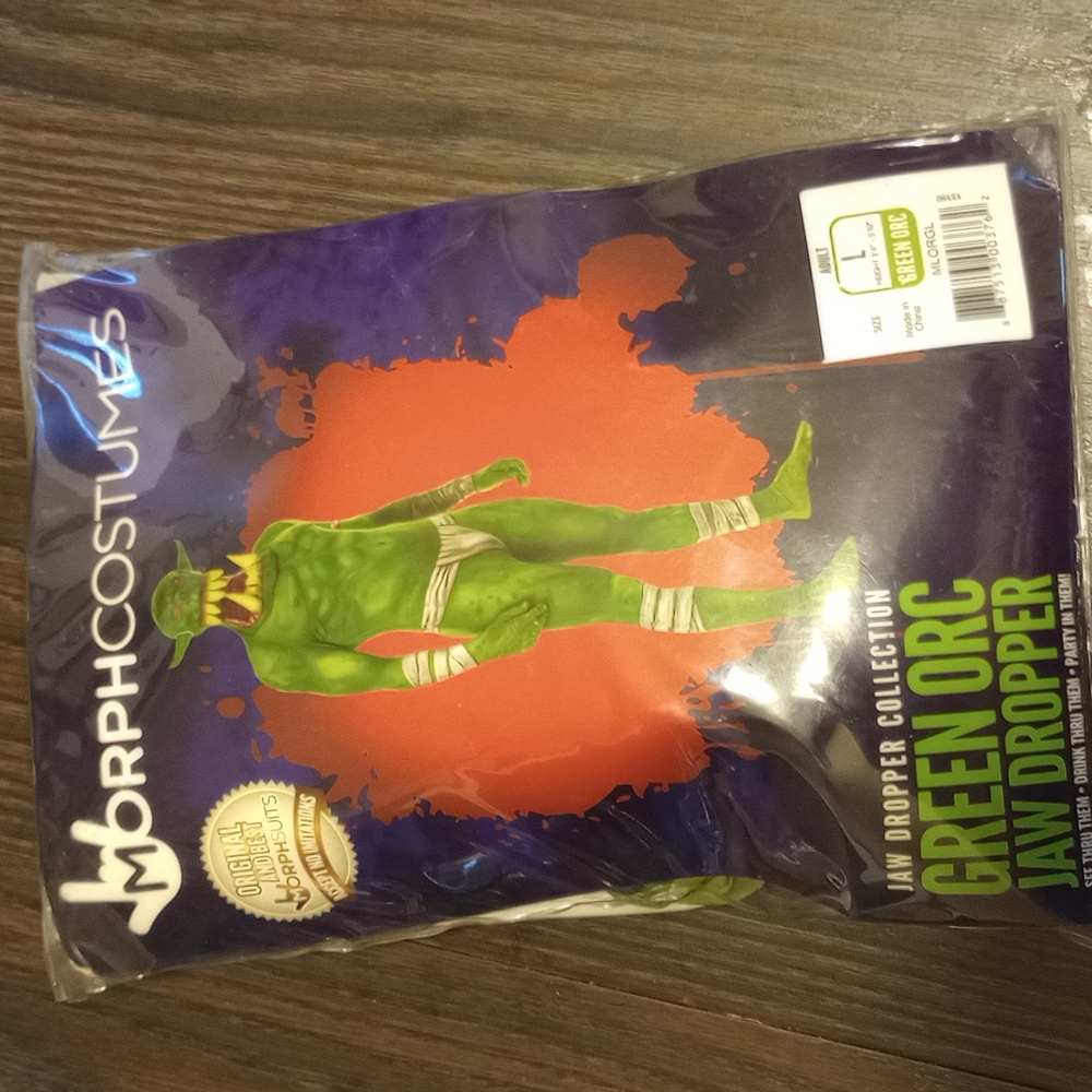Morph Costumes Green Orc Jaw Dropper